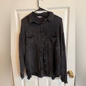 Eesome Dark Gray Button-Down Shirt